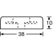 Adam Hall 4906 - gumiláb 38x10mm/6,5 mm