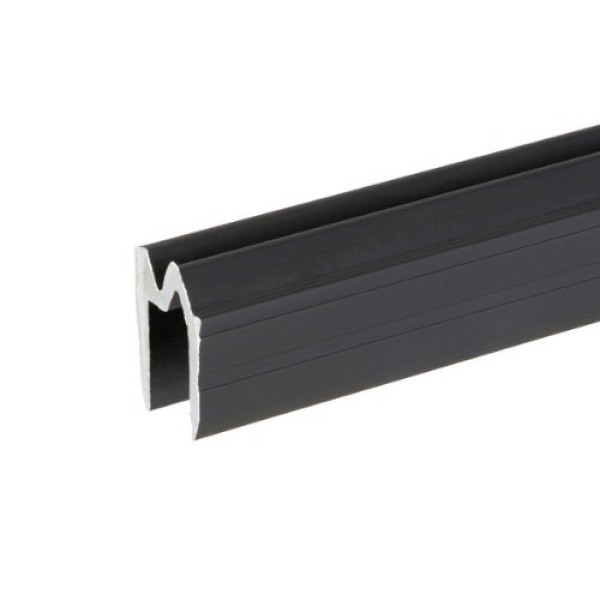 Adam Hall 6103 BLK - záróprofil, 9,5 mm-es anyaghoz - 21,5/16,5x1,5 mm, fekete