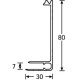 Adam Hall 6112 - ajtóprofil 7 mm-es anyaghoz, 80x30x1,5 mm Adam Hall 6112 - ajtóprofil 7 mm-es anyaghoz, 80x30x1,5 mm