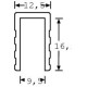 Adam Hall 6240 - U profil 9,5 mm-es lemez szegéséhez, 9,5x26x1,5 mm