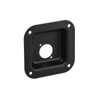 Adam Hall 87081 BLK - csatlakozó tálca fekete, 1x XLR-D furattal