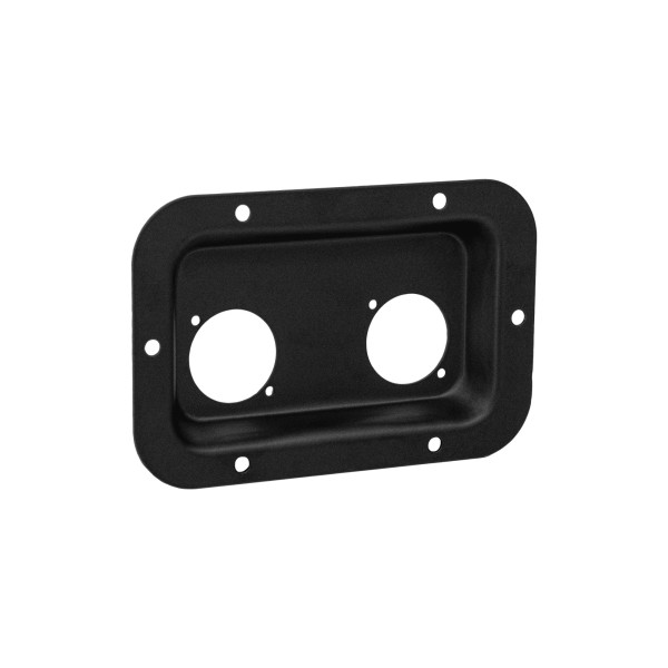 Adam Hall 87085 BLK - csatlakozó tálca fekete, 2x powerCON TRUE1 furattal