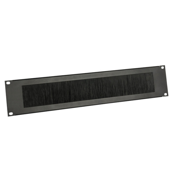 Adam Hall 87222 BRUSH - 19"-os kábelátvezető panel, 2 U, fekete Adam Hall 87222 BRUSH - 19"-os kábelátvezető panel, 2 U, fekete