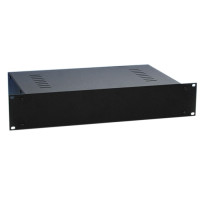 Adam Hall 87408 V - rack doboz 2U/250 mm, a tetőn szellőzőnyílásokkal, feketére festve