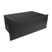 Adam Hall 87410 V - rack doboz 4U/250 mm, a tetőn szellőzőnyílásokkal, feketére festve