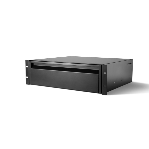 Adam Hall 874 E 03 - 19"-os rack fiók 3 U/360 mm feketére festve