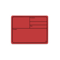 Adam Hall 88001 M RED - produkciós felirati tábla újra írható, mágneses hátlap, 177x127 mm , piros