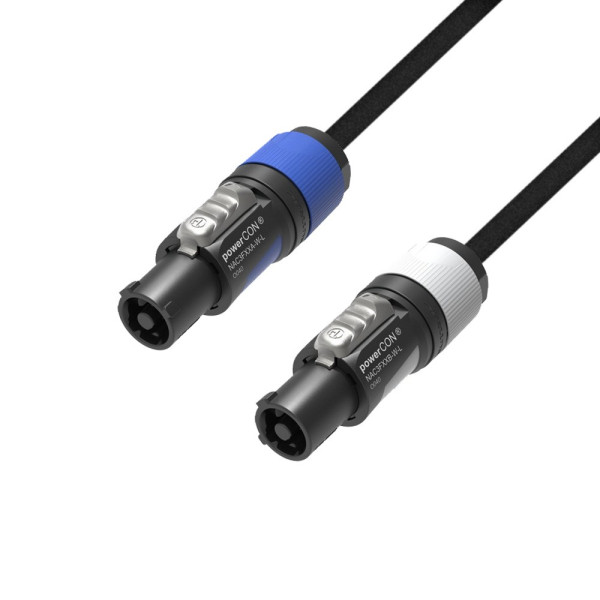 Adam Hall Cables 5 STAR PCON L 0500 - tápkábel - 3x1,5 mm-es fekete Titanex kábel - Neutrik PowerCon papa/mama, 250 V/16 A - 5 m Adam Hall Cables 5 STAR PCON L 0500 - tápkábel - 3x1,5 mm-es fekete Titanex kábel - Neutrik PowerCon papa/mama, 250 V/16 A - 5 m