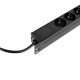 Adam Hall Cables 87471 O - 19"-os hálózati elosztó, 1 U, elöl 8x földelt aljzat, kapcsoló nélkül Adam Hall Cables 87471 O - 19"-os hálózati elosztó, 1 U, elöl 8x földelt aljzat, kapcsoló nélkül