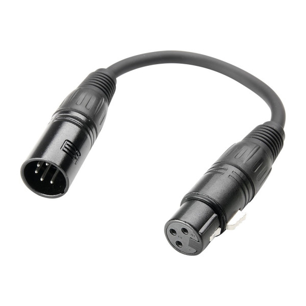 Adam Hall Cables 3 STAR DGF 0020 - DMX átalakító kábel - 5 pólusú XLR dugó-3 pólusú XLR aljzat, 0,2 méter