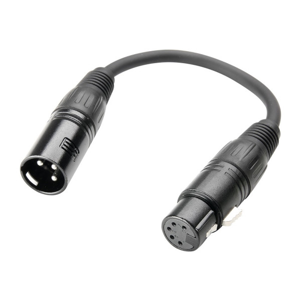 Adam Hall Cables 3 STAR DHM 0020 - DMX átalakító kábel - 5 pólusú XLR aljzat-3 pólusú XLR dugó, 0,2 méter