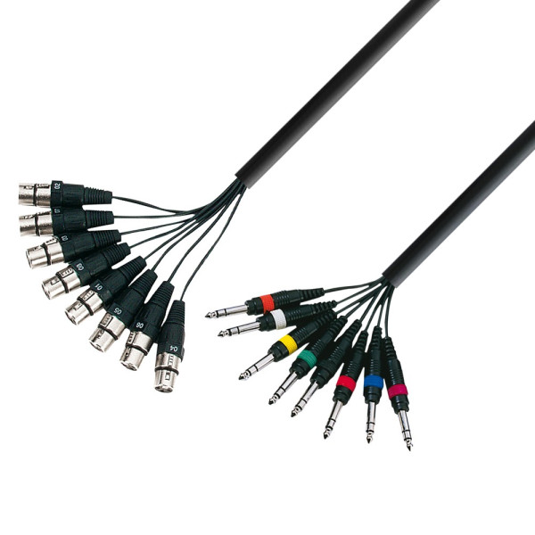 Adam Hall Cables 3 STAR LOOM 8 FV 0300 - Studio Loom kábel | Adam Hall 8 XLR mama x 8 Jack TRS | 3 m Adam Hall Cables 3 STAR LOOM 8 FV 0300 - Studio Loom kábel | Adam Hall 8 XLR mama x 8 Jack TRS | 3 m