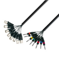 Adam Hall Cables 3 STAR LOOM 8 MV 0500 - Studio Loom kábel | Adam Hall 8 XLR papa x 8 Jack TRS | 5 m