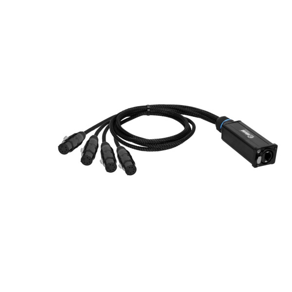 Adam Hall Cables 4 STAR CATBOX XF5 - audió és DMX adapter kábel 5-pólusú XLR mama - RJ45 Cat.6a csatlakozókkal