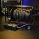Adam Hall Cables 4 STAR CD 650 - kábeldob - 65 cm széles, osztott acél dob, fekete Adam Hall Cables 4 STAR CD 650 - kábeldob - 65 cm széles, osztott acél dob, fekete