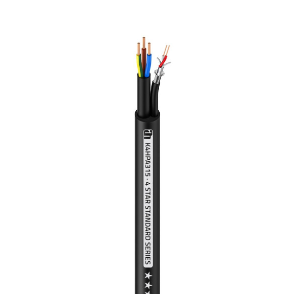 Adam Hall Cables 4 STAR HYBRID POWER AUDIO 315 - hibrid kábel | Power & Audio | 3 x 1,5 mm2 & 2 x 0,22 mm2| 100 m Adam Hall Cables 4 STAR HYBRID POWER AUDIO 315 - hibrid kábel | Power & Audio | 3 x 1,5 mm2 & 2 x 0,22 mm2| 100 m