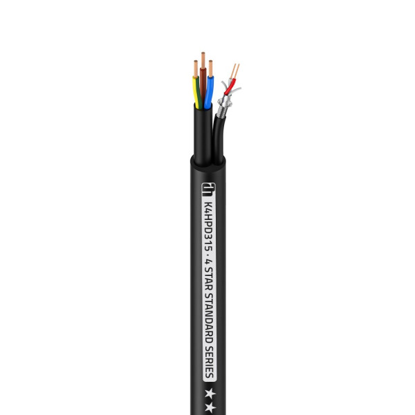 Adam Hall Cables 4 STAR HYBRID POWER DMX 315 - hibrid kábel | Power &DMX | 3 x 1,5 mm2 & 2 x 0,22 mm2| 100 m Adam Hall Cables 4 STAR HYBRID POWER DMX 315 - hibrid kábel | Power &DMX | 3 x 1,5 mm2 & 2 x 0,22 mm2| 100 m