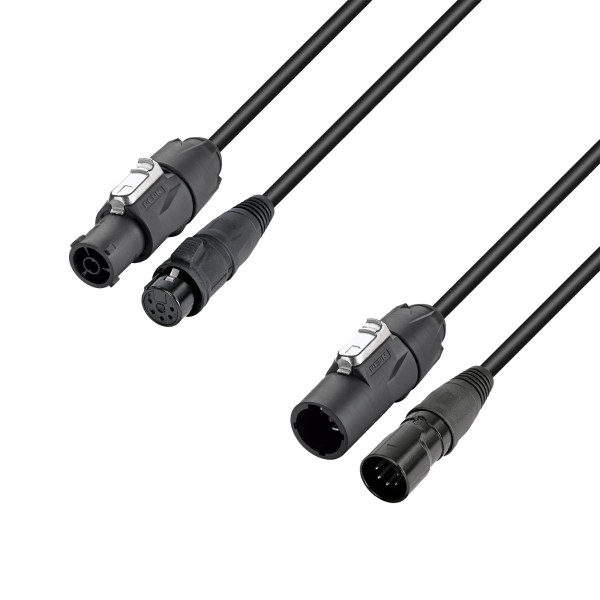Adam Hall Cables 4 STAR H TCON 5D 1000 - hibrid kábel | Power & DMX | XLR 5-pin x power X széria IP65 | 10 m Adam Hall Cables 4 STAR H TCON 5D 1000 - hibrid kábel | Power & DMX | XLR 5-pin x power X széria IP65 | 10 m