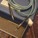 Adam Hall Cables 4 STAR IPP 0300 GRN - gitár,- hangszerkábel | Adam Hall jack dugóval, szövet kábelköpennyel | 3 m, zöld
