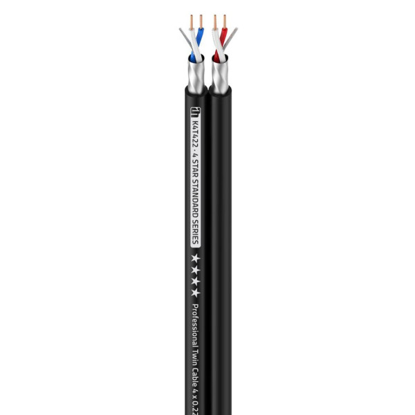 Adam Hall Cables 4 STAR TWIN 422 - Twin kábel | 4 x 0,22 mm2 AWG24 | 100 m Adam Hall Cables 4 STAR TWIN 422 - Twin kábel | 4 x 0,22 mm2 AWG24 | 100 m