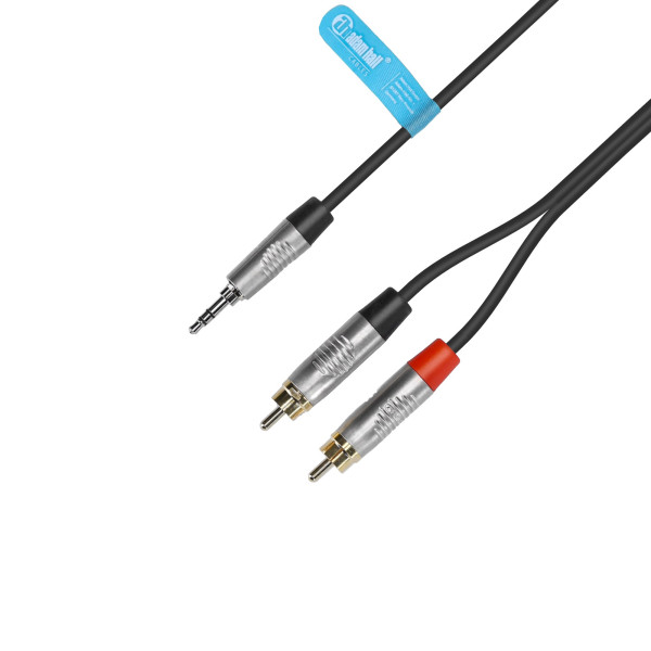 Adam Hall Cables 4 STAR YWCC 0150 - Y kábel | Rean 2 RCA x mini jack TRS | 1,5 m Adam Hall Cables 4 STAR YWCC 0150 - Y kábel | Rean 2 RCA x mini jack TRS | 1,5 m