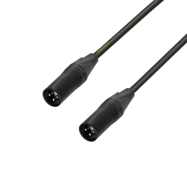 Adam Hall Cables 5 STAR DMM 0020 - DMX átalakító kábel - 3 pólusú XLR dugó-3 pólusú XLR dugó, 0,2 méter