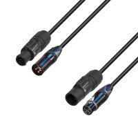 Adam Hall Cables 5 STAR H TCON A 0150 - hibrid audió kábel |Power & XLR| Neutrik TRUE1 x XLR3 | 3x2,5 mm2 | 1,5 m