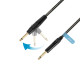 Adam Hall Cables 5 STAR IPPR 0150 FLIPJACK® - gitár, -hangszerkábel | Palmer® Adam Hall FLIPJACK® egyenes/pipa - egyenes jack | 1,5 m