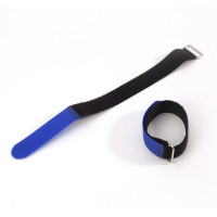 Adam Hall Cables VR 2530 BLU - tépőzáras kábelkötegelő 300 x 25 mm, 10 darabos kiszerelés, kék