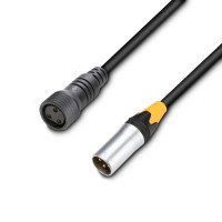 Cameo DMX 3 AD IN IP65 - DMX kábel 3 pólusú, bemeneti, 1 méteres, IP65 minősítésű Cameo DMX 3 AD IN IP65 - DMX kábel 3 pólusú, bemeneti, 1 méteres, IP65 minősítésű