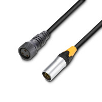 Cameo DMX 5 AD IN IP65 - DMX kábel 5 pólusú, bemeneti, 1 méteres, IP65 minősítésű