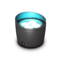 Cameo DROP B4 - akkumulátorról működő, 4x15 W RGBWA+UV LED, W-DMX™, IP65 minősítés, fekete ház
