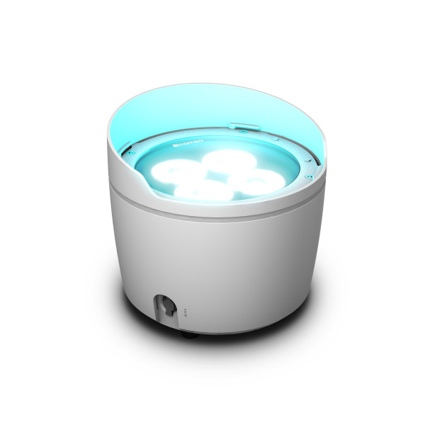Cameo DROP B4 WH - akkumulátorról működő, 4x15 W RGBWA+UV LED, W-DMX™, IP65 minősítés, fehér ház