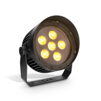 Cameo DURA® SPOT 100 - installációs spotlámpa, 6x20 W RGBW LED, IP67 besorolás, fekete