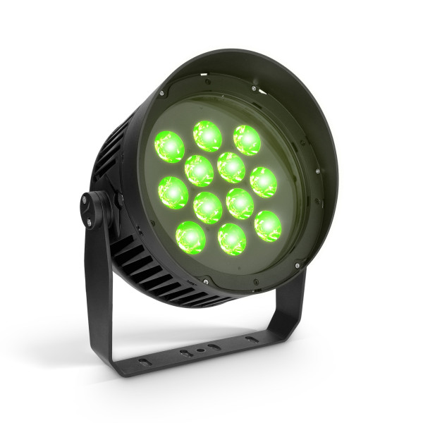 Cameo DURA® SPOT 200 - installációs spotlámpa, 12x20 W RGBW LED, IP67 besorolás, fekete