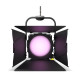 Cameo F4 FC PO IP - színházi spotlámpa Fresnel lencsével nappali fényű LED, zoom, fekete ház, IP65, Rúddal állítható