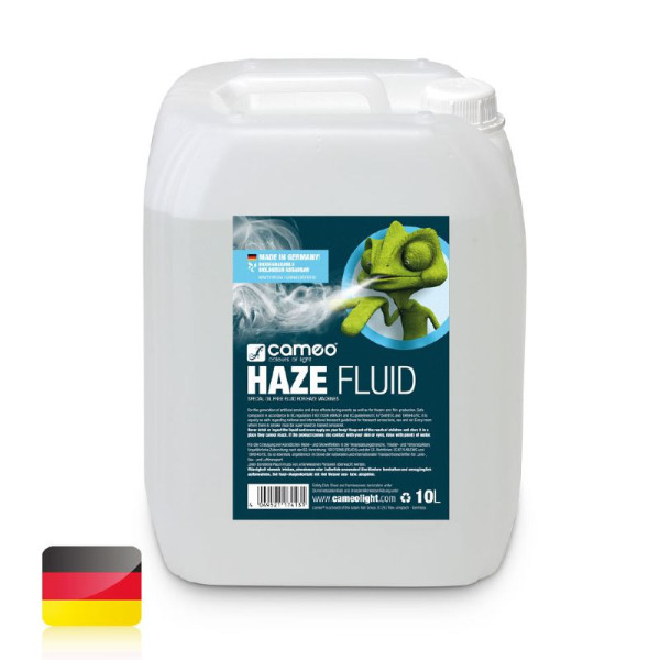 Cameo HAZE FLUID 10 L - ködgépekbe (hazer) való folyadék finom ködhöz, hosszú szétoszlási idővel, 10 liter, olajmentes