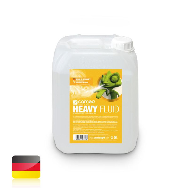 Cameo HEAVY FLUID 5 L - füstgépekbe való folyadék nagyon sűrű füsthöz, nagyon hosszú szétoszlási idővel, 5 liter Cameo HEAVY FLUID 5 L - füstgépekbe való folyadék nagyon sűrű füsthöz, nagyon hosszú szétoszlási idővel, 5 liter