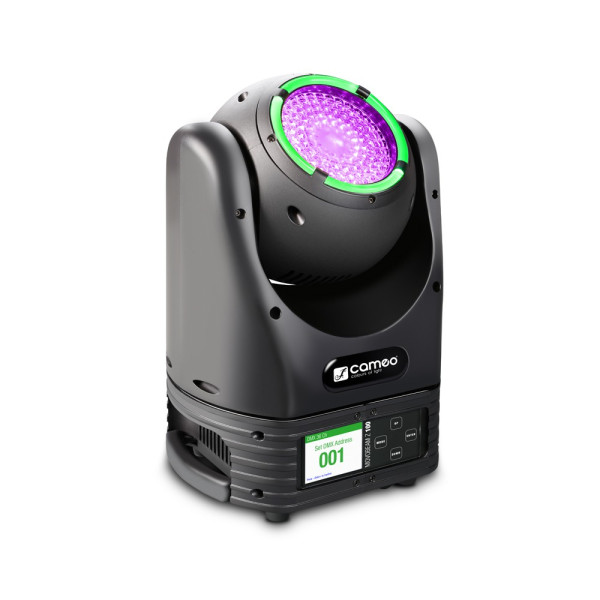 Cameo MOVO BEAM Z100 - Moving Head robotlámpa korlátlan forgással és LED gyűrűvel, 60 W-os Osram LED, zoom Cameo MOVO BEAM Z100 - Moving Head robotlámpa korlátlan forgással és LED gyűrűvel, 60 W-os Osram LED, zoom