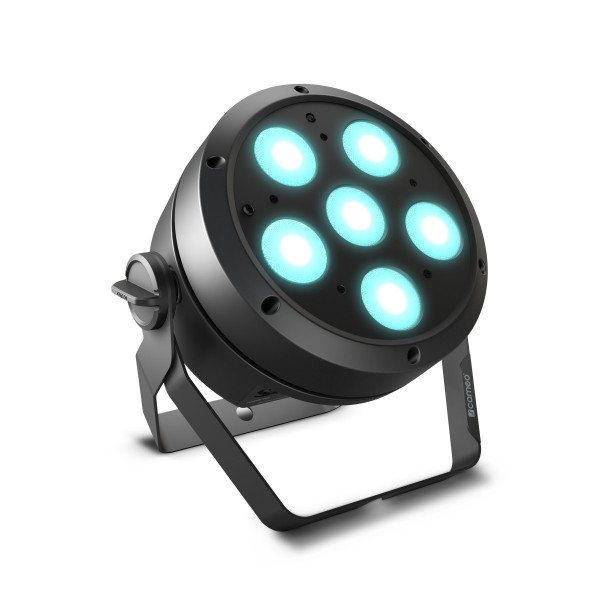 Cameo ROOT® PAR 6 - spotlámpa, 6 x 12 W, RGBW LED, fekete Cameo ROOT® PAR 6 - spotlámpa, 6 x 12 W, RGBW LED, fekete