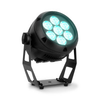 Cameo ROOT® PAR IP - spotlámpa, kültéri (IP65), 7 x 8 W, RGBW LED, fekete