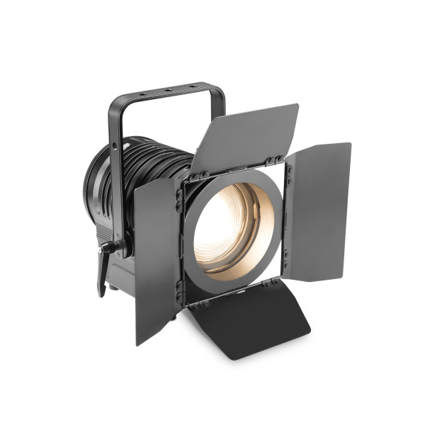 Cameo TS 100 WW - színházi spotlámpa Fresnel lencsével 100 W-os melegfehér LED-del, kézi zoommal, fekete házban Cameo TS 100 WW - színházi spotlámpa Fresnel lencsével 100 W-os melegfehér LED-del, kézi zoommal, fekete házban