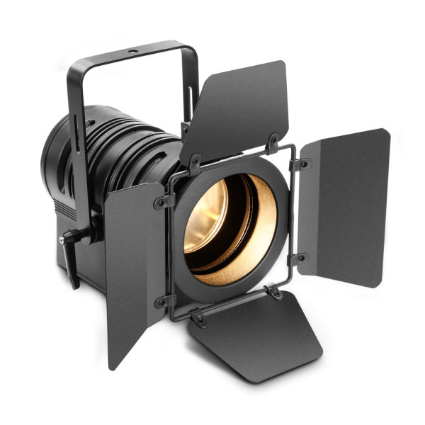 Cameo TS 40 WW - színházi spotlámpa PC lencsével 40 W-os melegfehér LED-del,  kézi zoommal, fekete házban