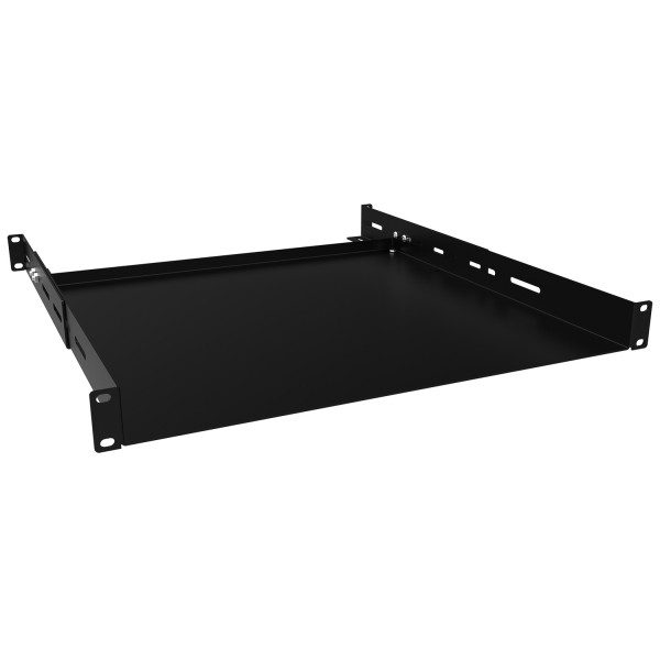 Elimex EX-RT1U375P4 - rack tálca, 19''-1U/375, 4 ponton rögzíthető, fekete