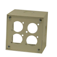 Elimex EX-WBUNI4XLRW - falidoboz - 80x80x40 mm 6 XLR furattal, nyitható előlappal, fehér Elimex EX-WBUNI4XLRW - falidoboz - 80x80x40 mm 6 XLR furattal, nyitható előlappal, fehér