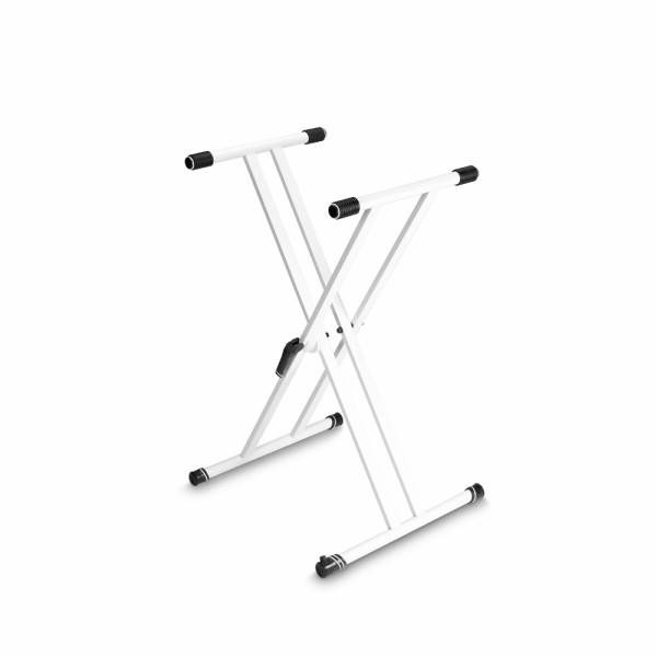 Gravity KSX 2 W - billentyűállvány, dupla X típusú, gyorszárral, fehér Gravity KSX 2 W - billentyűállvány, dupla X típusú, gyorszárral, fehér