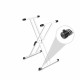 Gravity KSX 2 W - billentyűállvány, dupla X típusú, gyorszárral, fehér Gravity KSX 2 W - billentyűállvány, dupla X típusú, gyorszárral, fehér