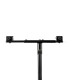Gravity LS SUPER TB 01 - hangfalállvány adapter, szuper mini lámpatartó T-rúd 35 mm-es állványhoz, TV 17-es csatlakozókkal, fekete