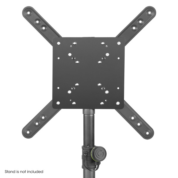 Gravity SA VESA 1 - hangfalállvány VESA adapter, 35 mm-es hangfaltartó rúdra szerelhető LCD TV monitor tartó, szabványos VESA rögzítőpontokkal, fekete Gravity SA VESA 1 - hangfalállvány VESA adapter, 35 mm-es hangfaltartó rúdra szerelhető LCD TV monitor tartó, szabványos VESA rögzítőpontokkal, fekete