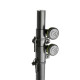 Gravity SP 5522 B - hangfal és világítás állvány, 35 mm átmérőjű, 3 m magasra kitolható dupla toldócsővel, alumínium, fekete